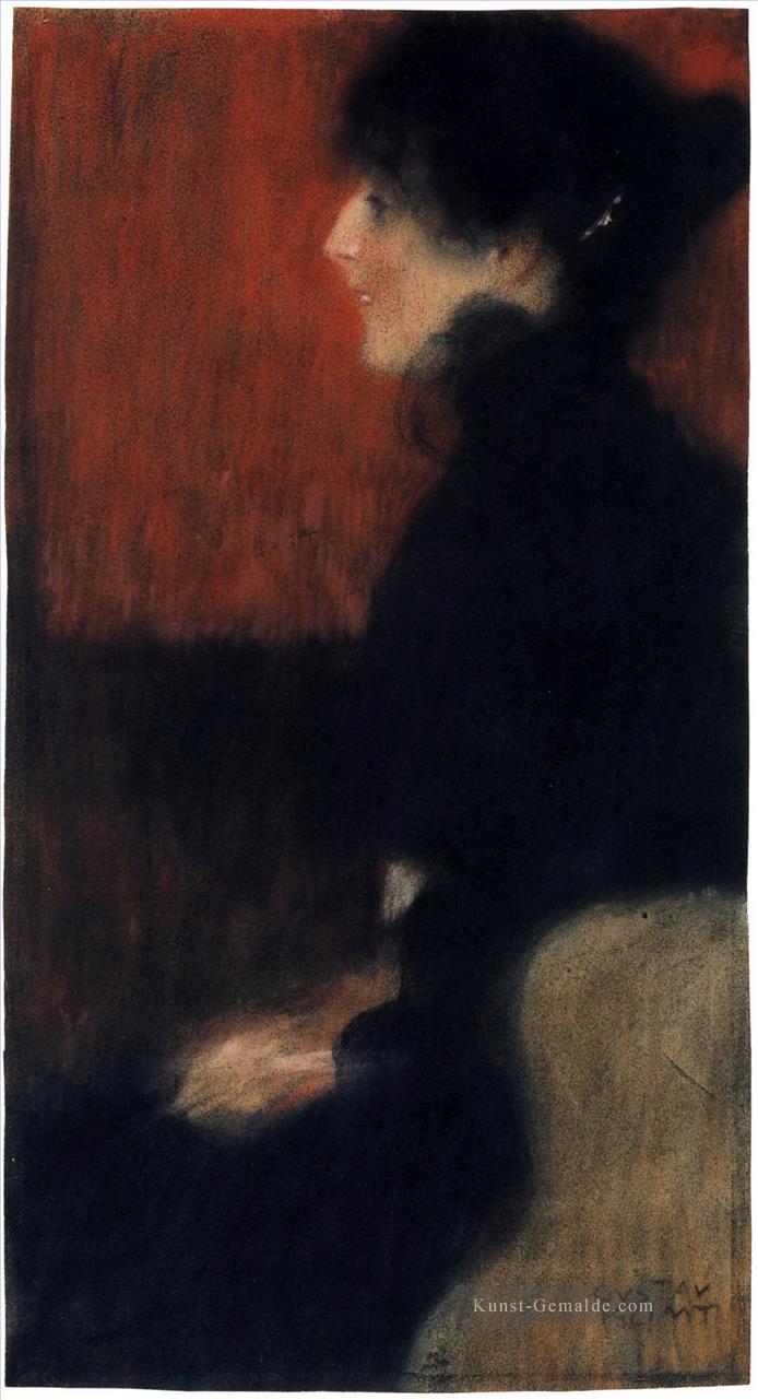Porträt einer Dame 3 Gustav Klimt Ölgemälde